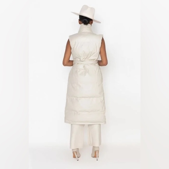 PUFFIN STUFF LONG PU PUFFER VEST - Picture 4 of 8